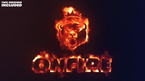Videohive - On Fire Logo Reveal - 2 Variations - 38683901