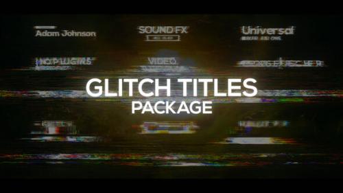 Videohive - Glitch Titles Package - 38704212