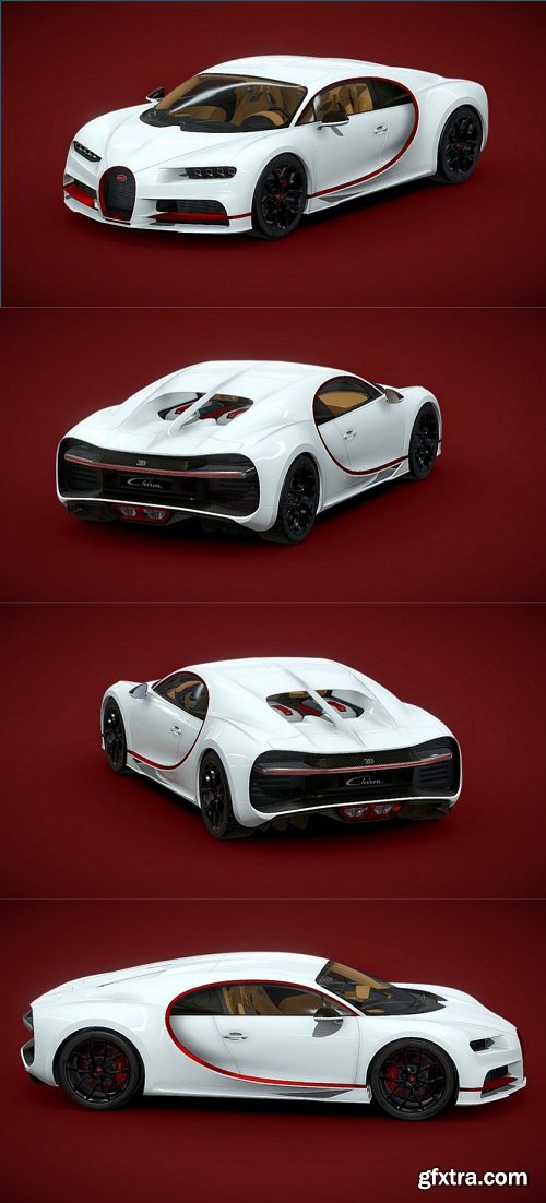 Bugatti Chiron Sport 2021 3D Model