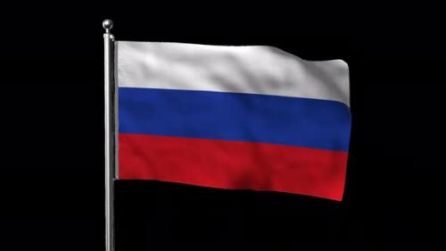 Videohive - Flag of Russia with Alpha Channel - 38848743