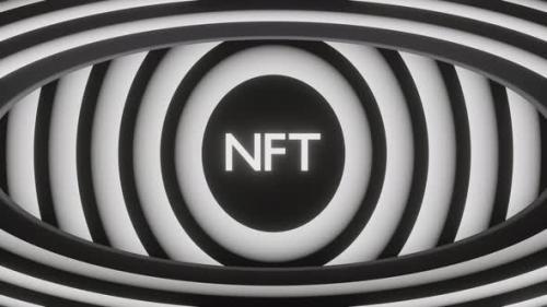 Videohive - Abstract Hypnotic Eye with NFT Sign - 38857269