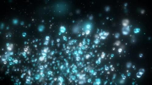 Videohive - Flying Blue Air Bubbles - 38790887