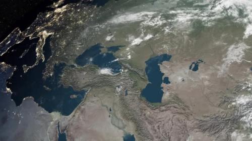 Videohive - Earth Zoom Turkey (Turkiye) From Space - 38793354