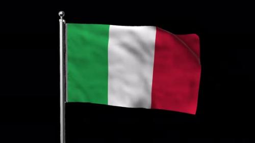 Videohive - Flag of Italy with Alpha Channel - 38848746