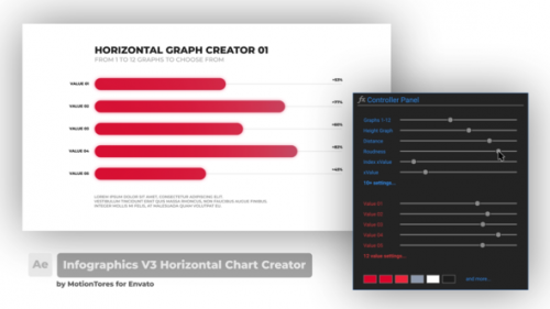 Videohive - Infographics V3 Horizontal Chart Creator \ After Effects - 29285535