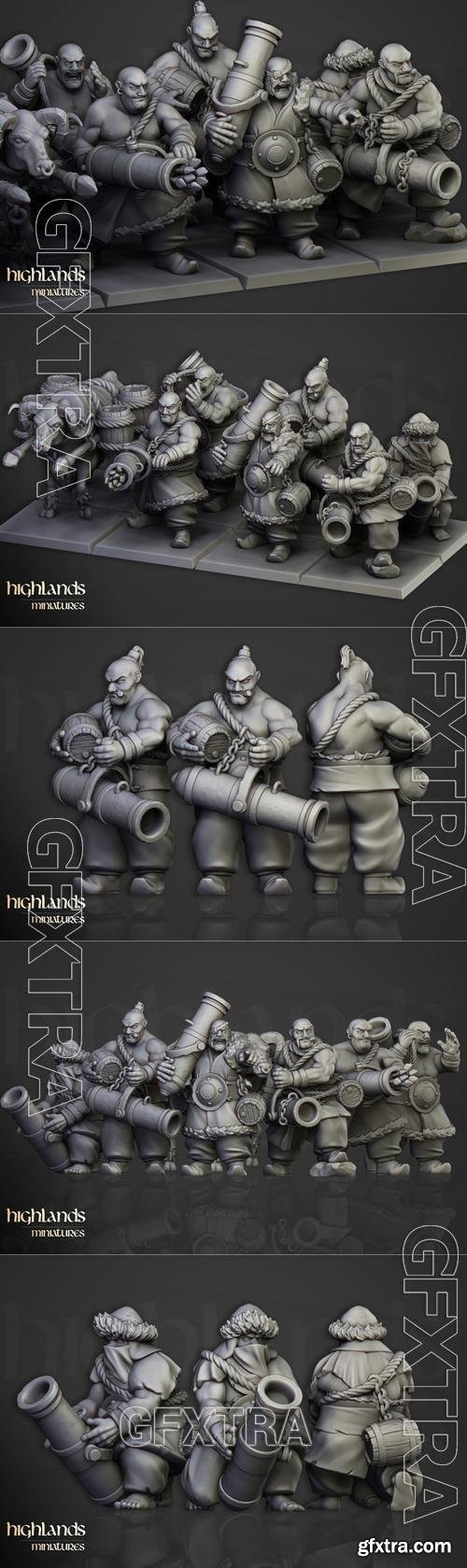 Highlands Miniatures - Khazarian Gunners 3D
