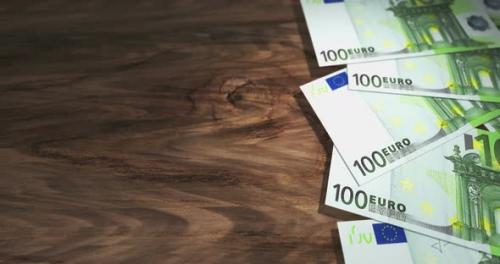 Videohive - Euro 100 EUR money banknotes background loop - 38872778
