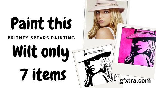Portrait Painting - Acrylic painting of Britney Spears