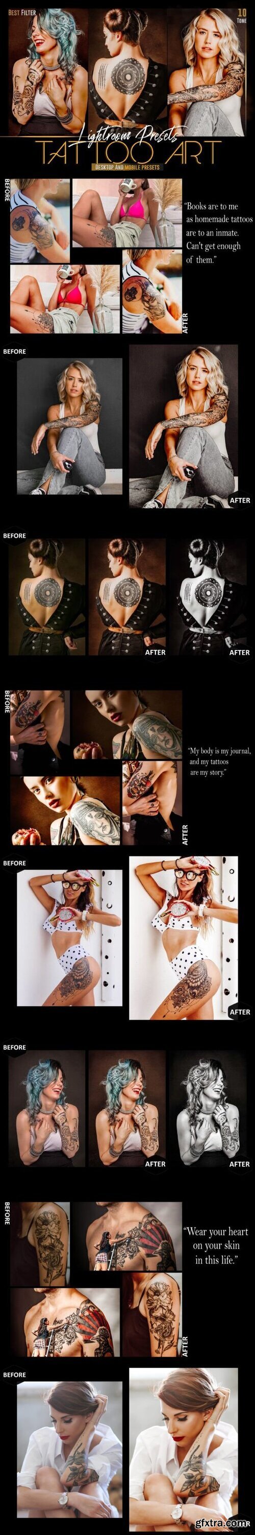 10 Tattoo Art Mobile & Desktop Lightroom