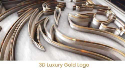 Videohive - 3D Luxury Gold Logo Intro - 36733082