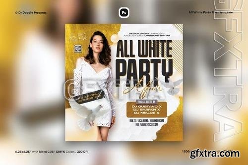 All White Party Flyer YYVNDLN
