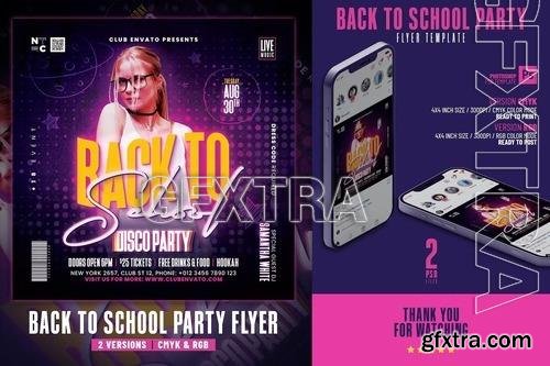 Back to School Party Flyer W6WF2CL