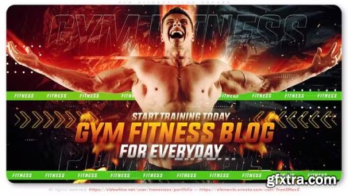 Videohive Gym Fitness Blog Opener 38972747