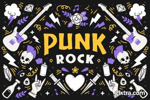 Punk rock illustration