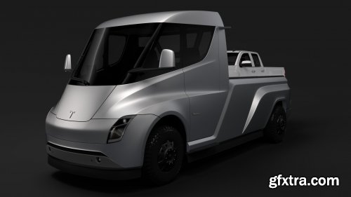Turbosquid - Tesla Pickup 2020 3D Model