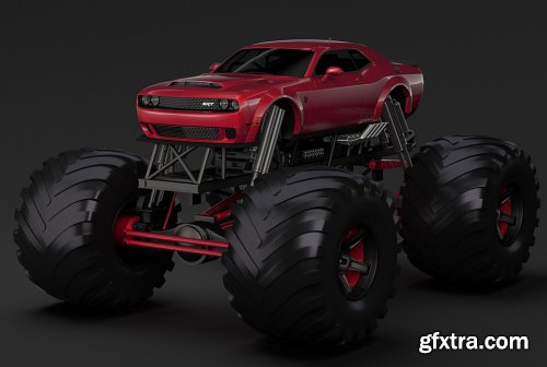 Monster Truck Dodge Challenger Demon