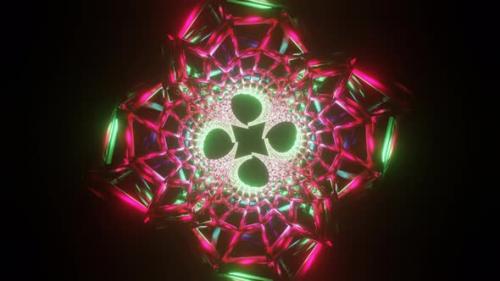 Videohive - 3D Kaleidoscope Mandala Abstract Background of Trippy Art Psychedelic Trance to Open Third Eye with - 38948595