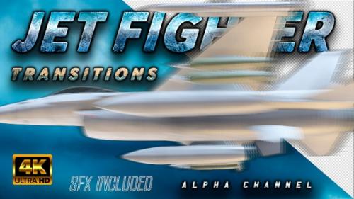 Videohive - Jet Fighter Transitions 4k - 38960579