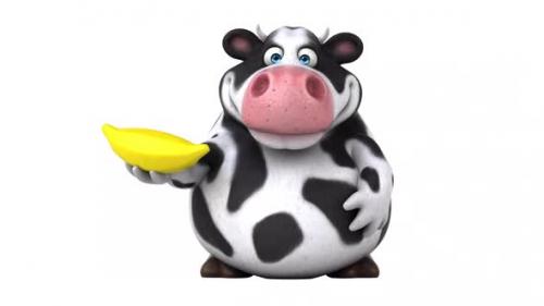 Videohive - Fun cow - 3D Animation with alpha - 38996213