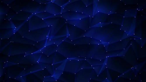 Videohive - Blue Dot Lines Connection for Cyber Futuristic Background Animation - 39005924
