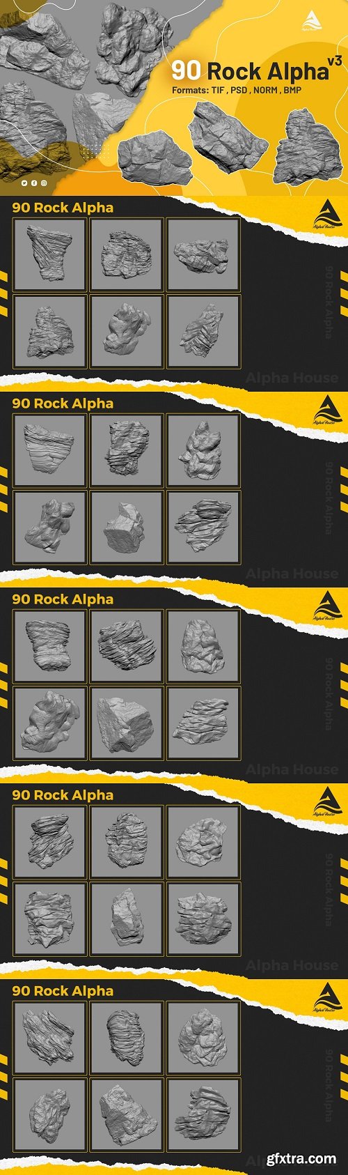 ArtStation - 90 Rock Alpha vol.3