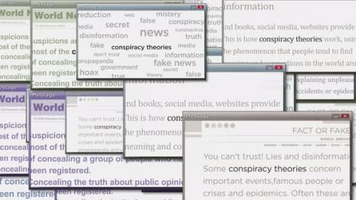 Videohive - Pop up windows with Conspiracy theories seamless looped - 38993503