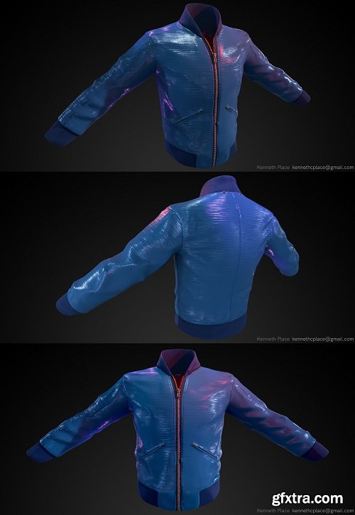 Paul Smith Leather Jacket 3D Model