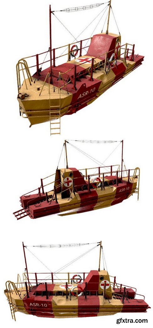 Air–Sea Rescue Craft World War II 3D Model