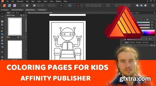 Create coloring pages for kids with Affinity Publisher
