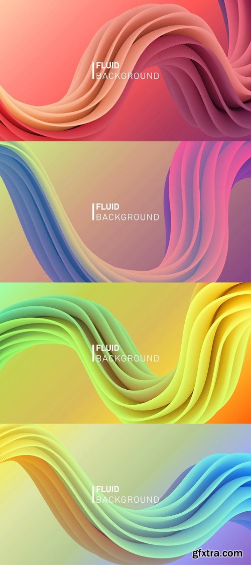 Modern colorful fluid background