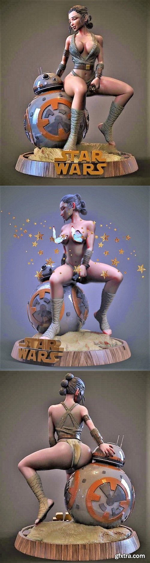 Sexy Rey - Star Wars – 3D Print Model