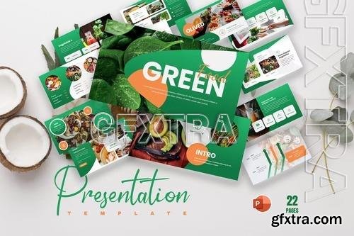 Vegi Organic Food PowerPoint Presentation Template E5FYJ6J