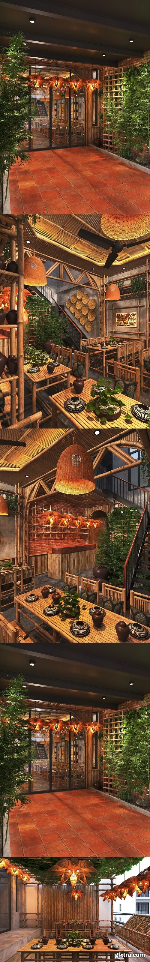 Restaurant Interior by Thai Chung