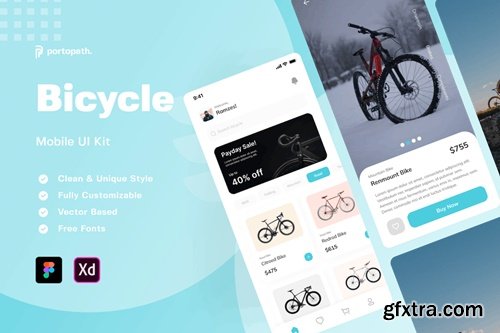 Bicycle Mobile UI T6M2FHM