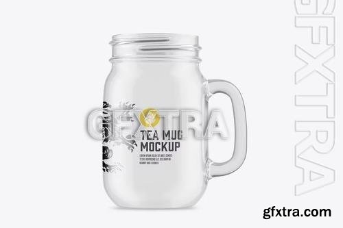 Clear Glass Mug Mockup CSJ77QR
