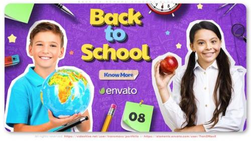 Videohive - Back to School Student Blog - 39160887