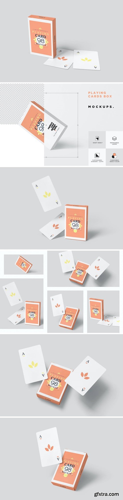 Playing Cards Box Mockups 3GLM64G