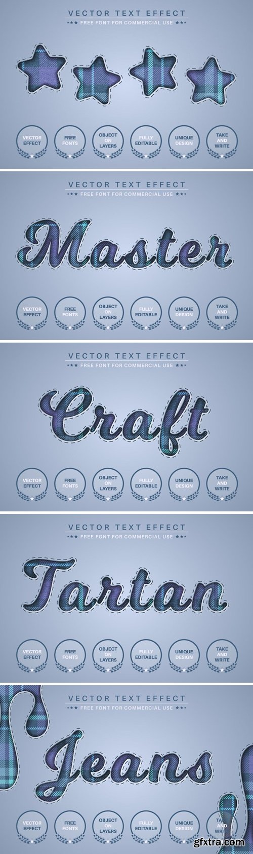 Jeans Tartan - Editable Text Effect, Font Style LEPUU8B