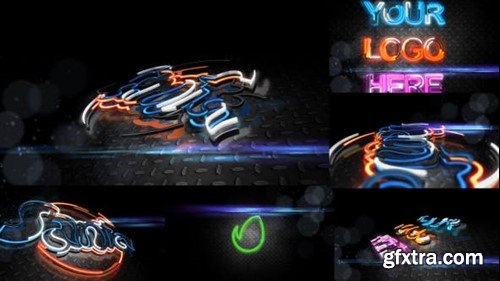 Videohive Advance 3D Extrudes III ( Animated Neon Strokes ) 19323146