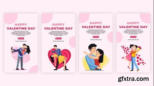 Videohive Classy Couple Celebrate Valentine Day Instagram Story Pack 39217004