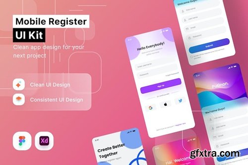 Mobile Register UI Kit TDGYZSG