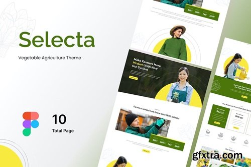 Selecta - Vegetable Agriculture Figma Template D2ZYCQ6
