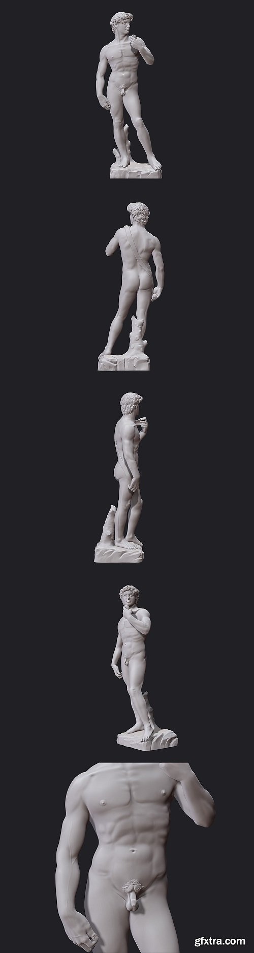 David Statue by Michelangelo 3d model