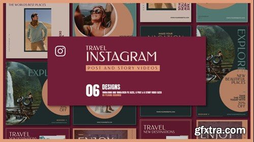 Videohive Travel Promo | Instagram Posts and Stories 39190269