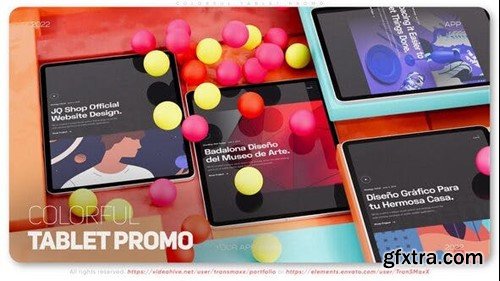 Videohive Colorful Tablet Promo 39228395
