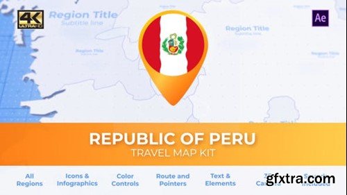 Videohive Peru Map - Republic of Peru Travel Map 39229838