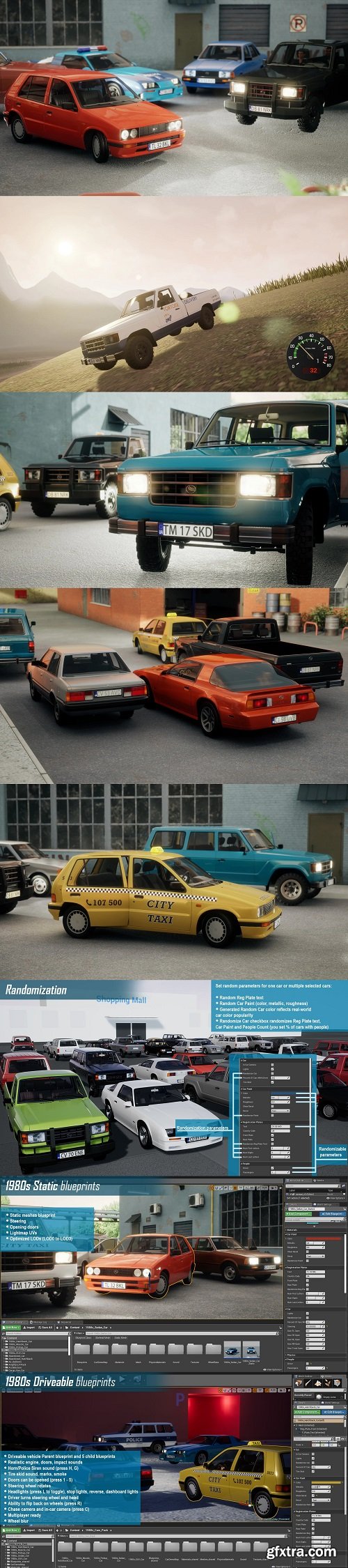 Unreal Engine - 1980s Cars Pack