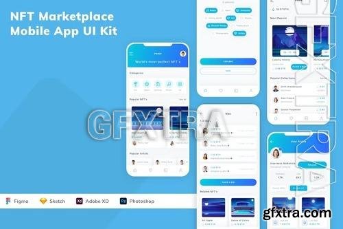NFT Marketplace Mobile App UI Kit FUSVTGQ