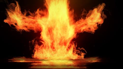 Videohive - Rising Fire Logo Reveal - 38915581