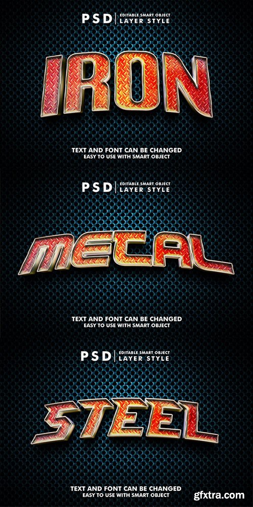 GraphicRiver - Iron 3D Realistic Text Effect 38991259